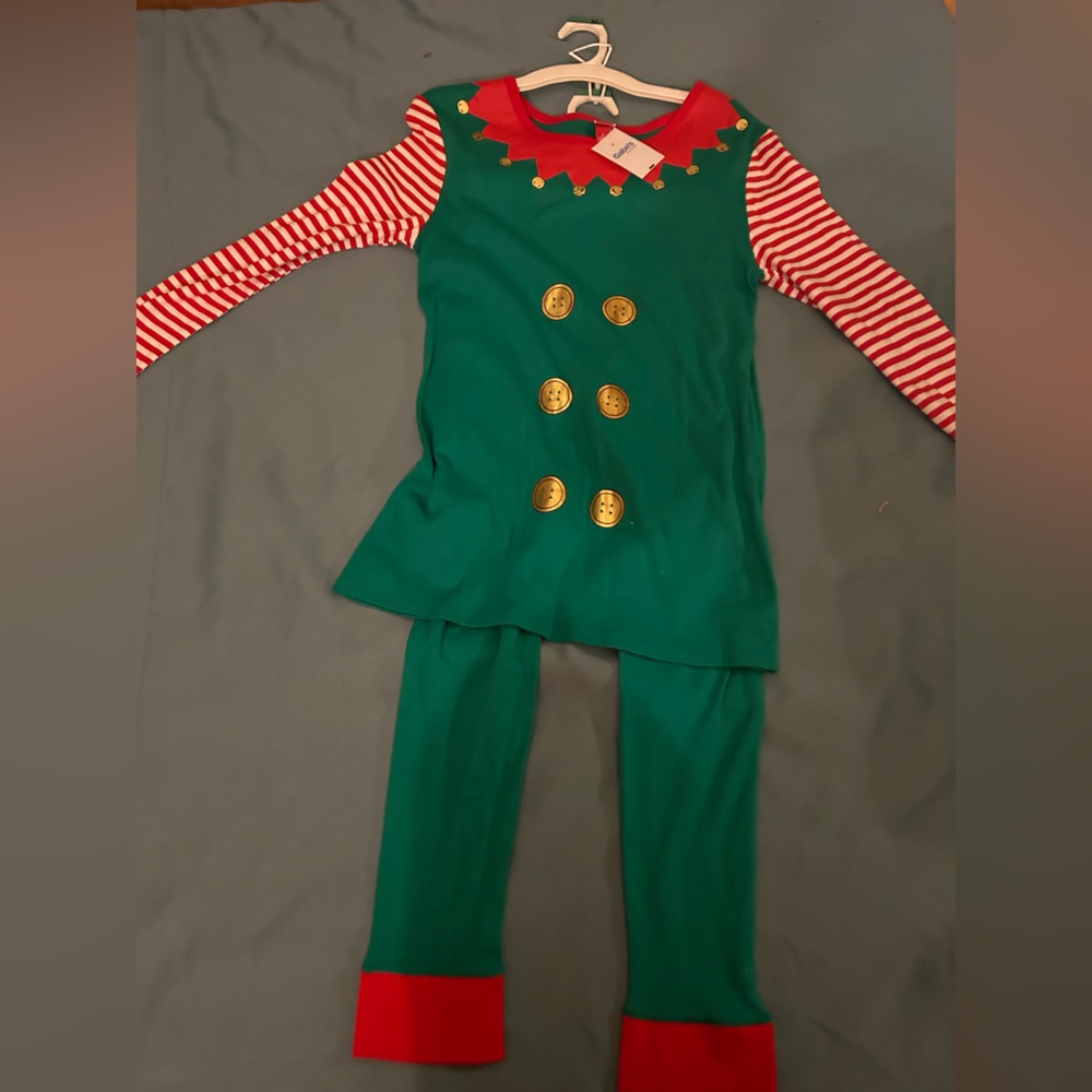 NWT Christmas Elf pajama set.